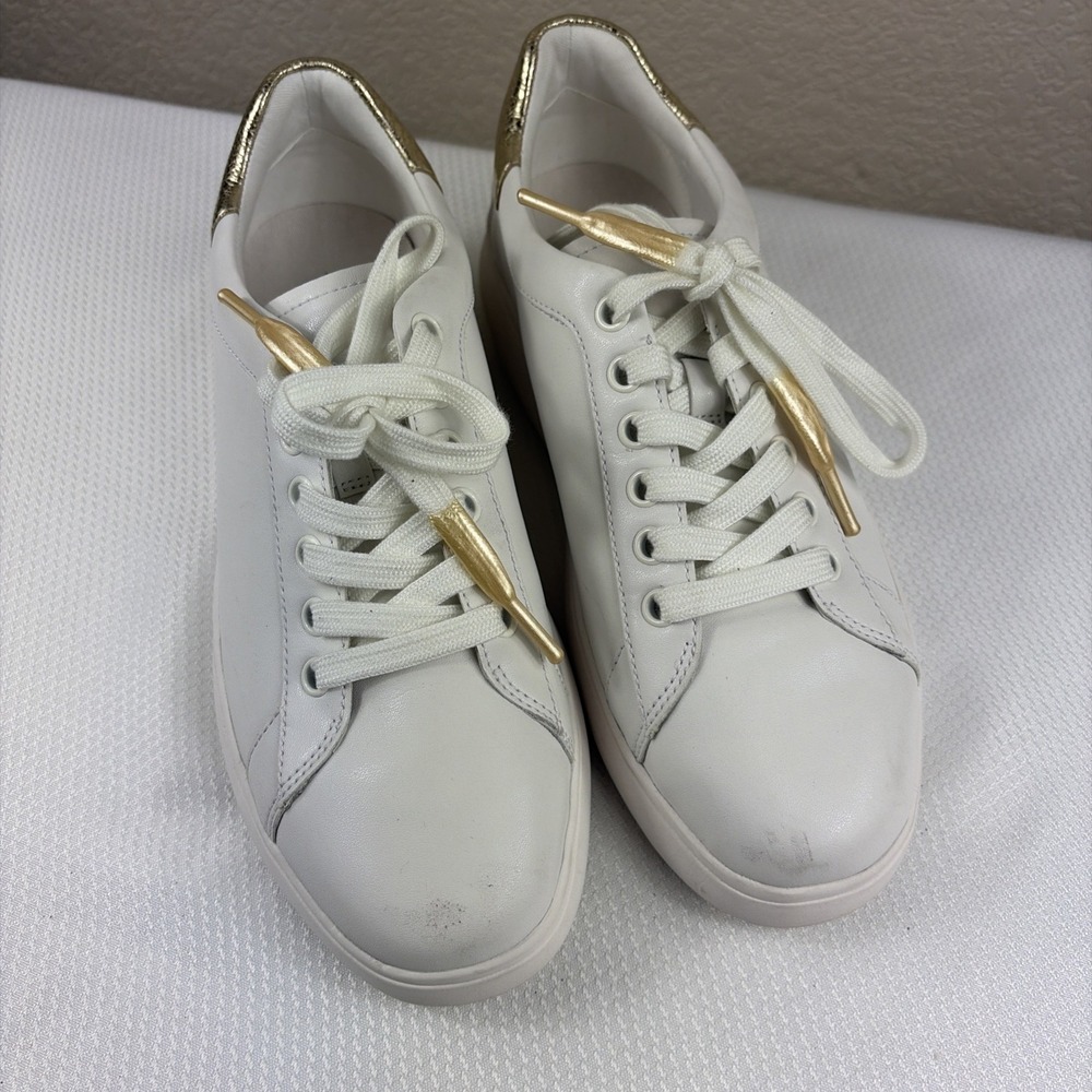 Kate‎ Spade Size 8.5 New York Lift Platform Sneaker White Leather